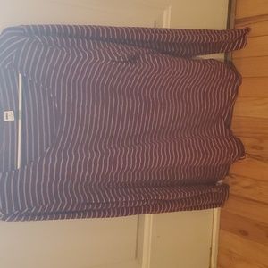 Purple ans pink striped shirt